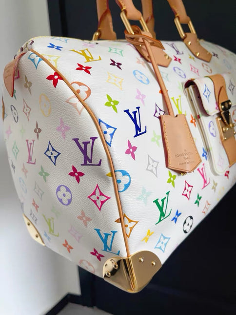 Louis Vuitton x Takashi Murakami Speedy 40 White Multicolor