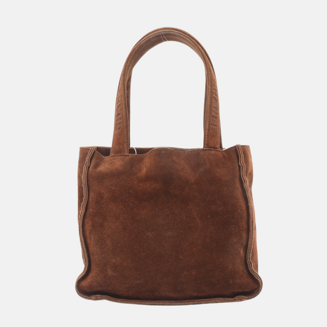 Chanel Tote Mini Brown Suede 1996-1997-Luxbags