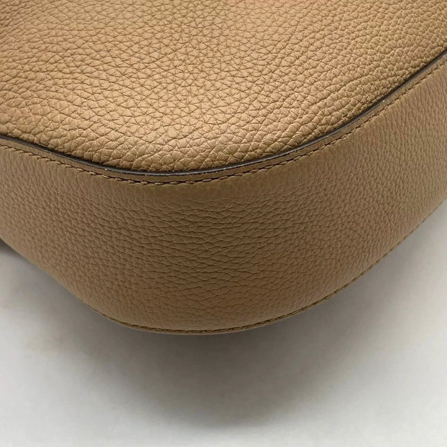 Gucci Jackie Beige Sand Leather Silver Hardware