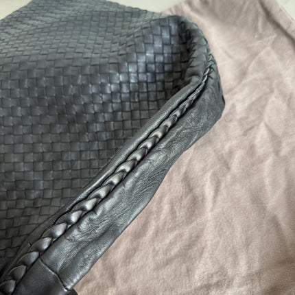Bottega Veneta Veneta Hobo Maxi Black Leather 52cm