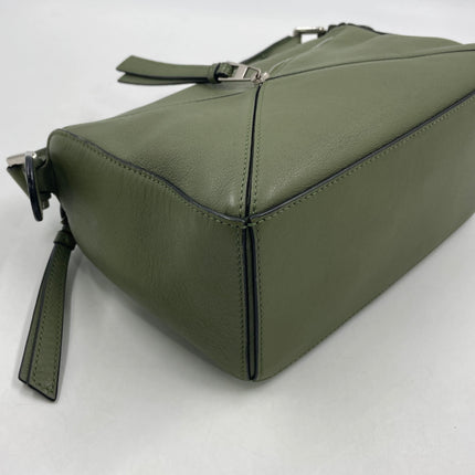 Loewe Puzzle Small Green Calfskin leather Crossbody bag