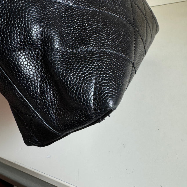 Chanel Kelly Top Handle Bag Black Caviar Leather, 2000-2002