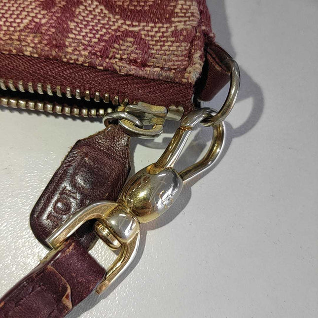 Sold Dior Trotter Mini Saddle bag Burgundy Red Oblique