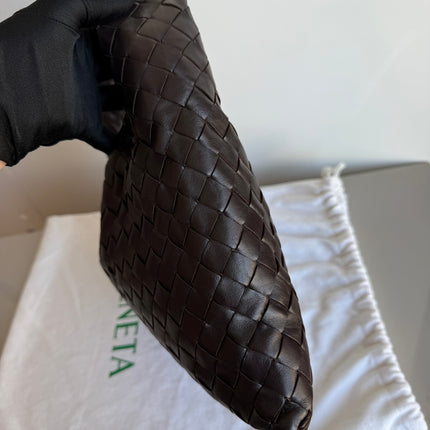 Bottega Veneta Hop Hobo Small Leather Chocolate Brown