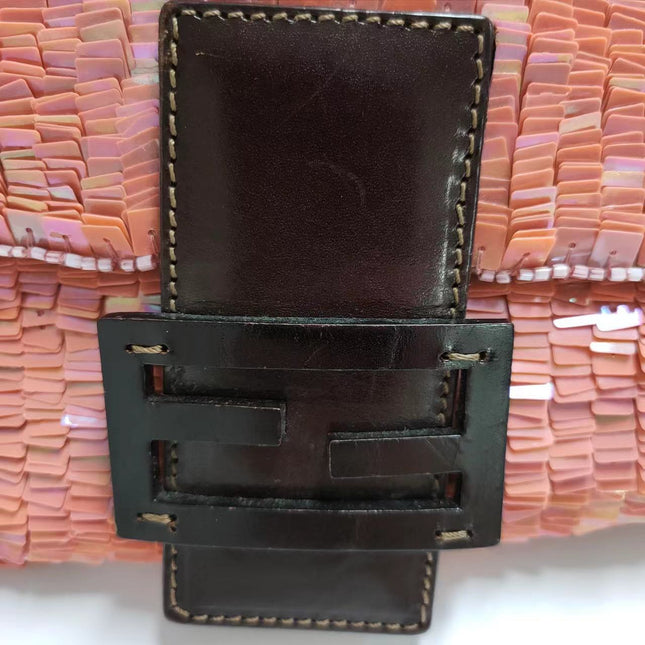 Sold Fendi Baguette Pink Sequins