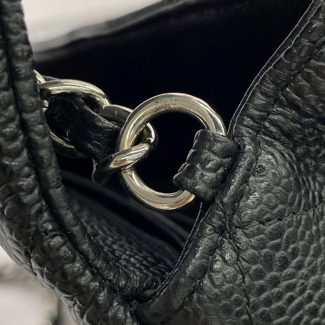 Chanel Classic Flap Mini Black Caviar Silver Hardware 2017-18