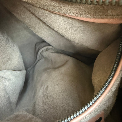 Bottega Veneta Hobo Bag Leather Beige Small 40cm Butterfly Cutout