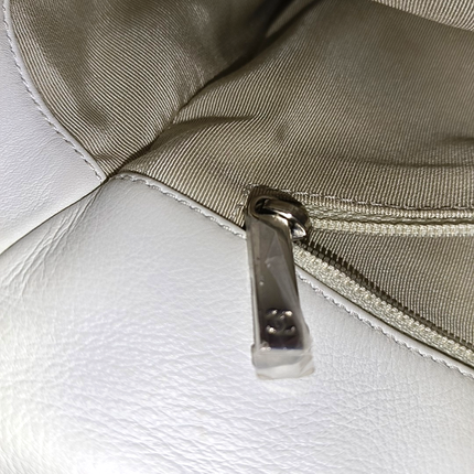 Chanel Lambskin Jumbo Canebiers Net Knots Flap White, 2011