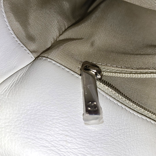 Chanel Lambskin Jumbo Canebiers Net Knots Flap White, 2011