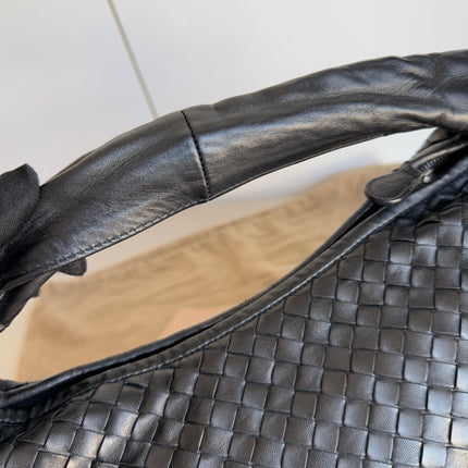 Bottega Veneta Belly Hobo Intrecciato Black Nappa Leather Small 40cm