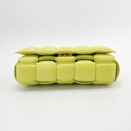 Sold Bottega Veneta Chain Cassete Lime Yellow Crossbody Bag