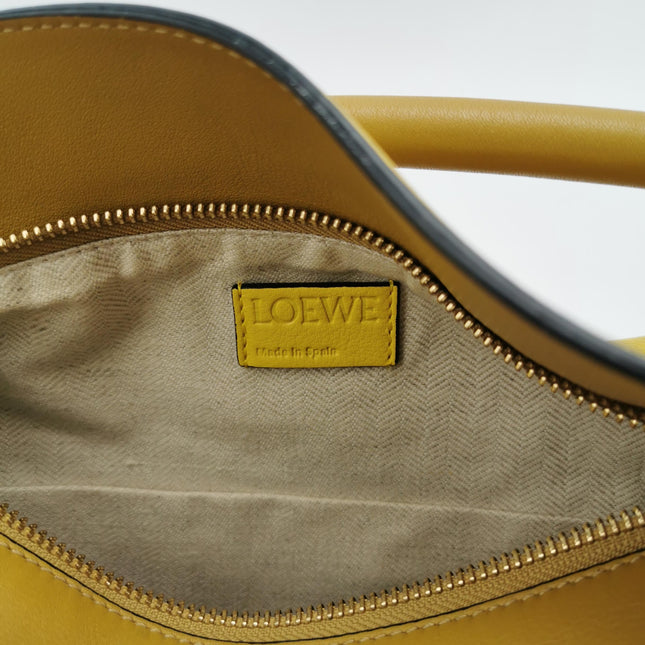 Loewe Puzzle Small Yellow Brown Stripes Crossbody Bag