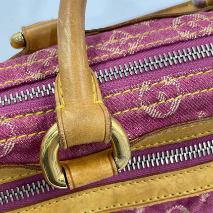 Louis Vuitton Denim Neo Speedy Boston Bag Pink