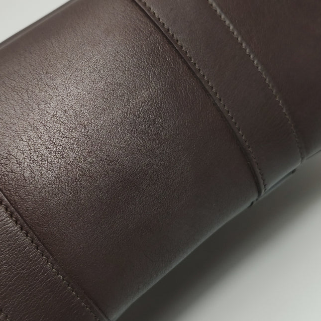 Hermes Garden Party 30 Swift Leather Chocolate Brown 47 Tote