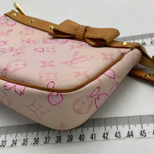 Louis Vuitton x Takashi Murakami Cherry Blossom Pochette Accessoire Pink Monogram