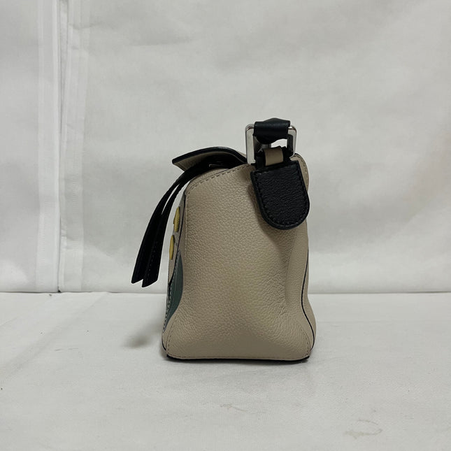Loewe Puzzle Small Beige Herbarium Holiday Collection Calfskin Leather Crossbody Bag