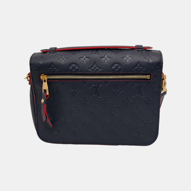 Louis Vuitton Pochette Métis Monogram Empreinte Leather Navy