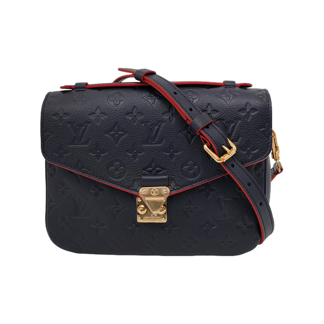 Louis Vuitton Pochette Métis Monogram Empreinte Leather Navy-Luxbags