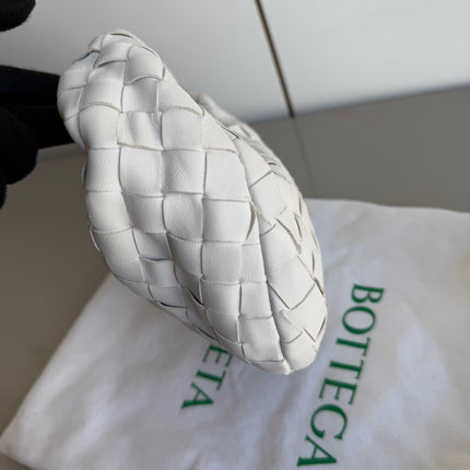 Bottega Veneta Jodie Mini White Leather Gold Hardware