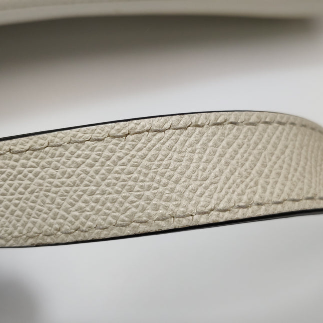 Dior Saddle Medium 2021 White Grained Leather Handbag