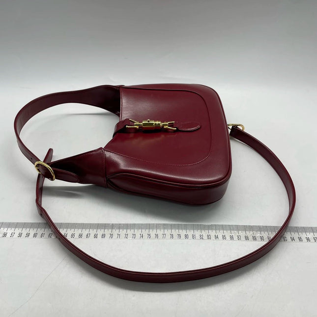 Sold Gucci Jackie 1961 Red Leather Bag Small with Adjustable Strap