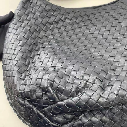 Bottega Veneta Belly Hobo Intrecciato Leather Black Large 55cm