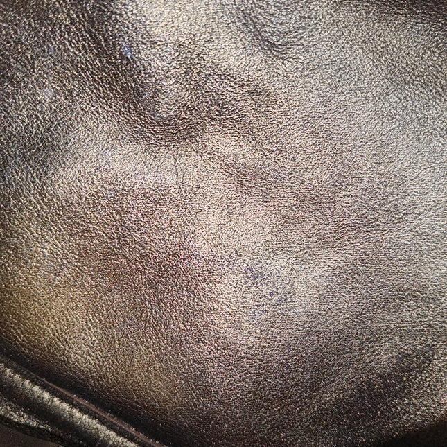 Fendi Baguette Beige Leather with Gold Studded Metal Buckle