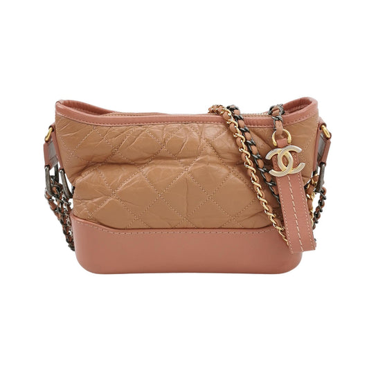 Chanel Gabrielle Hobo 2017 Pink Leather Small Crossbody Bag-Luxbags