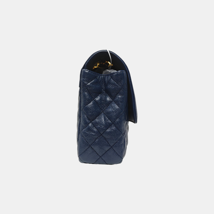 Chanel Paris Limited Medium Navy Caviar Leather Gold Hardware 2015-16