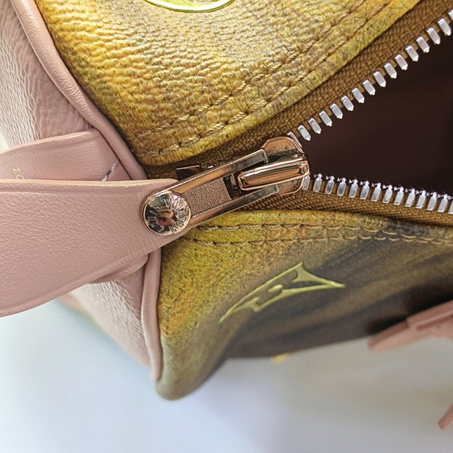 Louis Vuitton x Jeff Koons Speedy 30 Fragonard Girl with the Dog Top Handle Bag