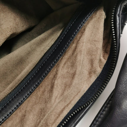 Bottega Veneta Hobo Maxi Midnight Navy Black leather 50cm