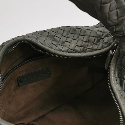 Bottega Veneta Hobo Bag Lambskin leather Dark Grey Large 47cm