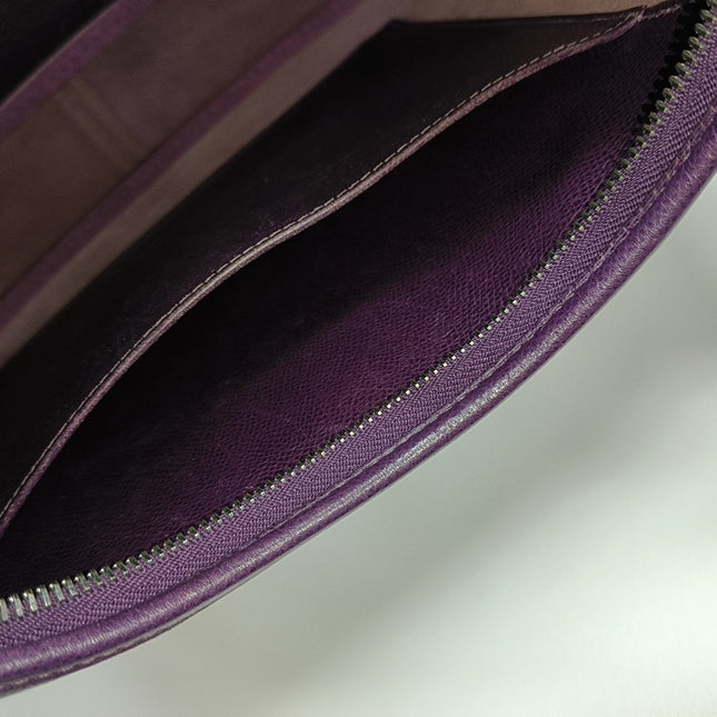 Hermès Trim 31 Purple Raisin Epsom Leather Shoulder Bag