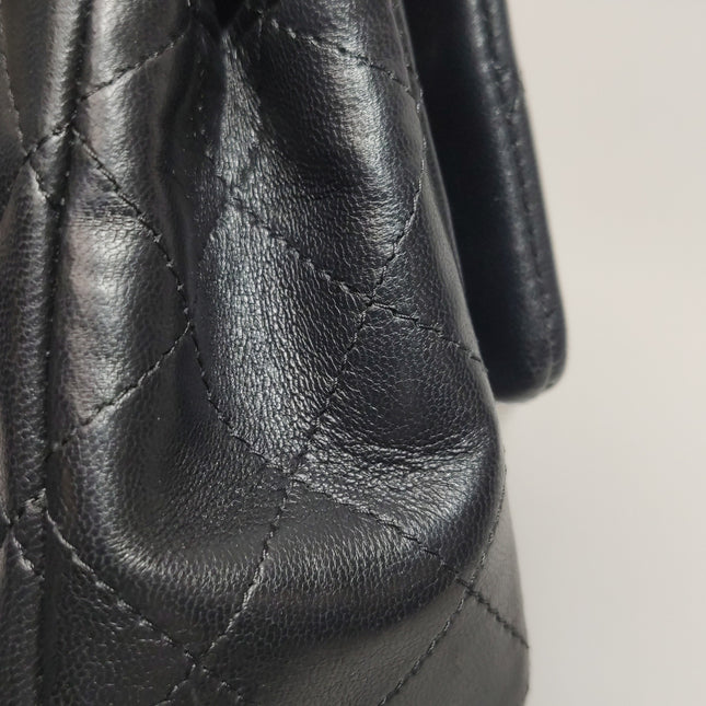 Chanel Classic Flap Mini Black Lambskin Silver Hardware