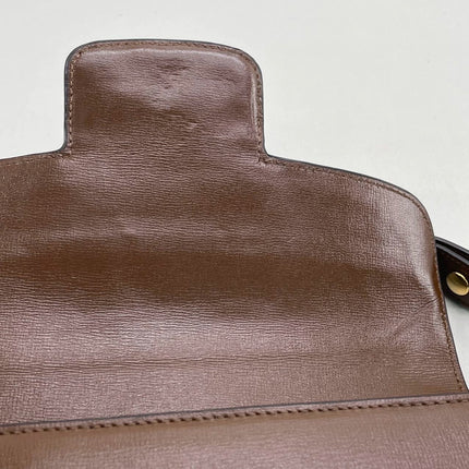 Gucci 1955 Horsebit Shoulder Bag Caramel Brown Small Leather