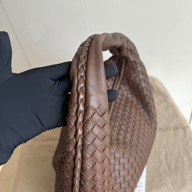 Bottega Veneta Hobo Bag Large Milk Chocolate Brown Lambskin leather 47cm