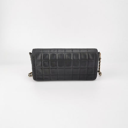 Sold Chanel East West Chocolate Bar Black Leather