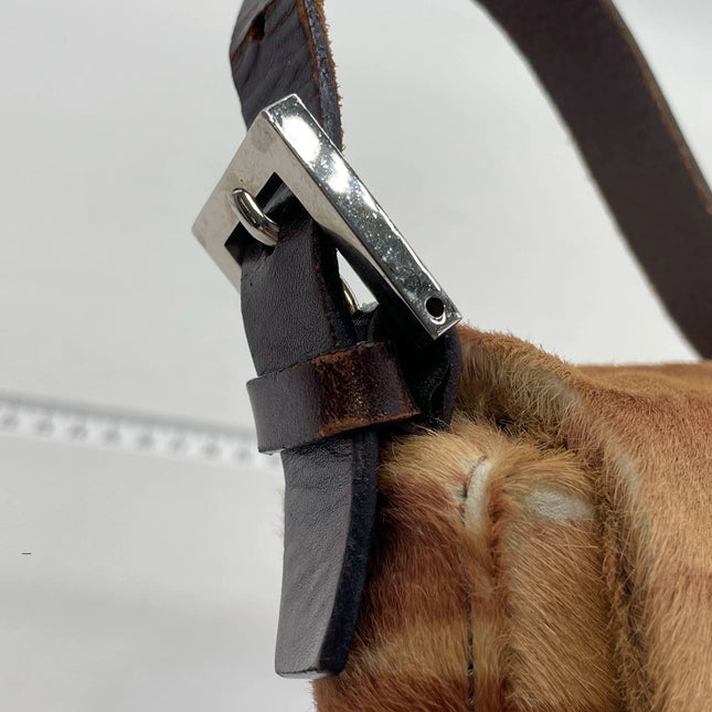 Fendi Baguette Pony-style Calfskin Leather Zebra Print