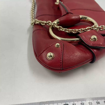 Gucci Horsebit 1955 Large Red Leather Shoulder Bag