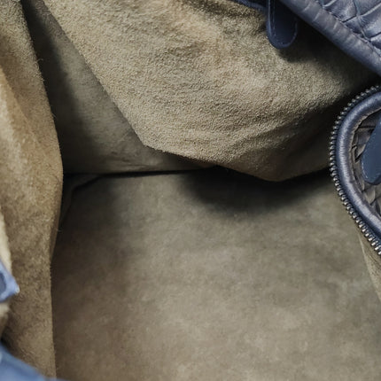 Bottega Veneta Veneta Hobo Midnight Navy Leather Bag Maxi 50cm