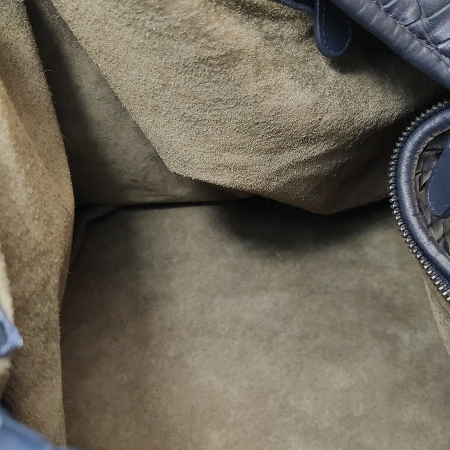 Bottega Veneta Veneta Hobo Midnight Navy Leather Bag Maxi 50cm