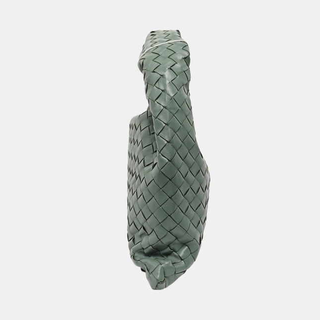 Bottega Veneta Hop Hobo Small Leather Aloe Vera Green