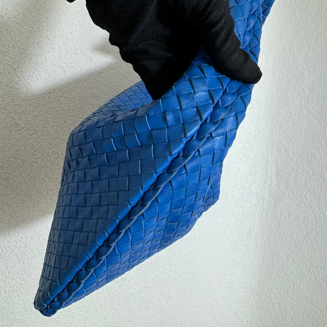 Bottega Veneta Veneta Hobo Medium Royal Blue Intrecciato Leather Bag 40cm