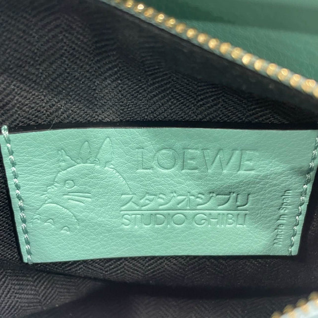 Loewe x Studio Ghibli Collection Susuwatari Mini Puzzle Green Crossbody Bag