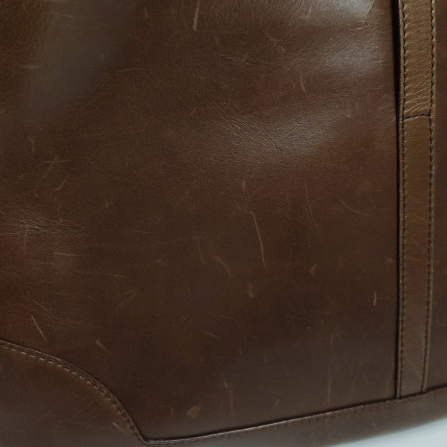 Gucci Jackie Vintage Medium Brown Leather Silver Hardware
