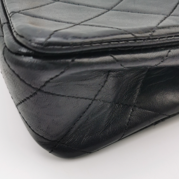 Sold Chanel Classic Flap Mini Vintage 1989-1991 Black Lambskin Leather with 24k Gold Hardware