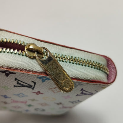 Louis Vuitton x Takashi Murakami Card Holder Zippy White Multicolor