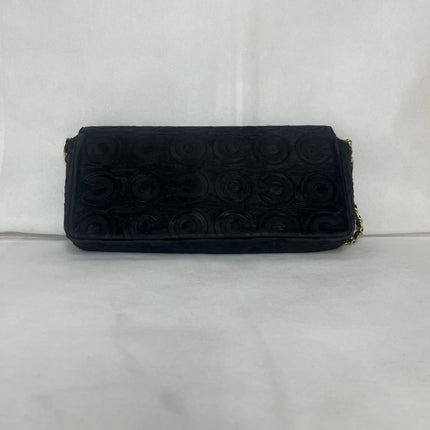 Chanel East West Rare Black Pony-hair Calfskin Leather CC Logo