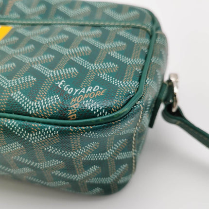 Sold Goyard Cap Vert Crossbody Goyardine Green