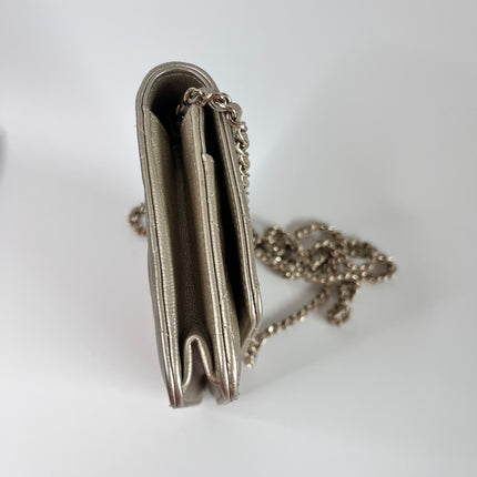 Sold Chanel Wallet On Chains WOC Timeless/ Classic Gold Caviar Leather